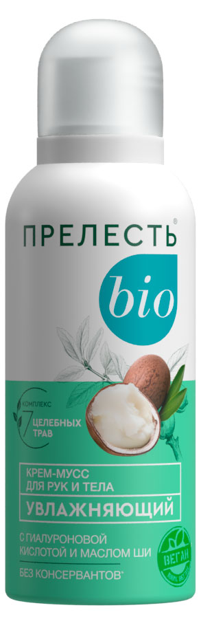 Крем-мусс для рук и тела Прелесть Bio увлажнение, 90 г
