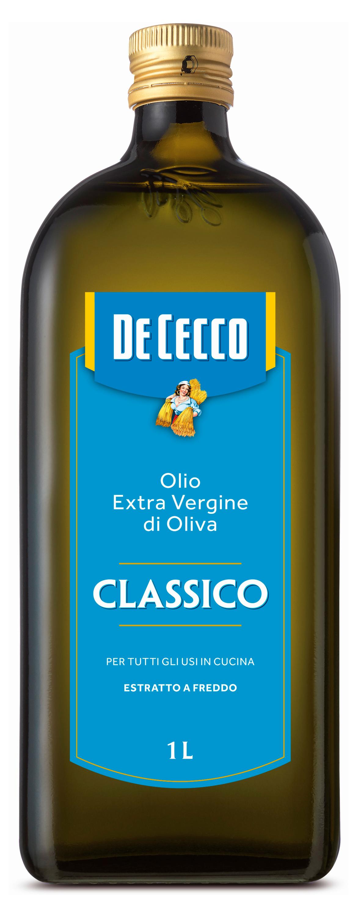 Масло оливковое De Cecco Classico нерафинированное Италия, 1 л