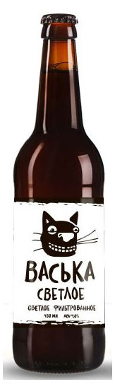 Пиво «Василеостровское» Васька светлое 4%, 0,45 л