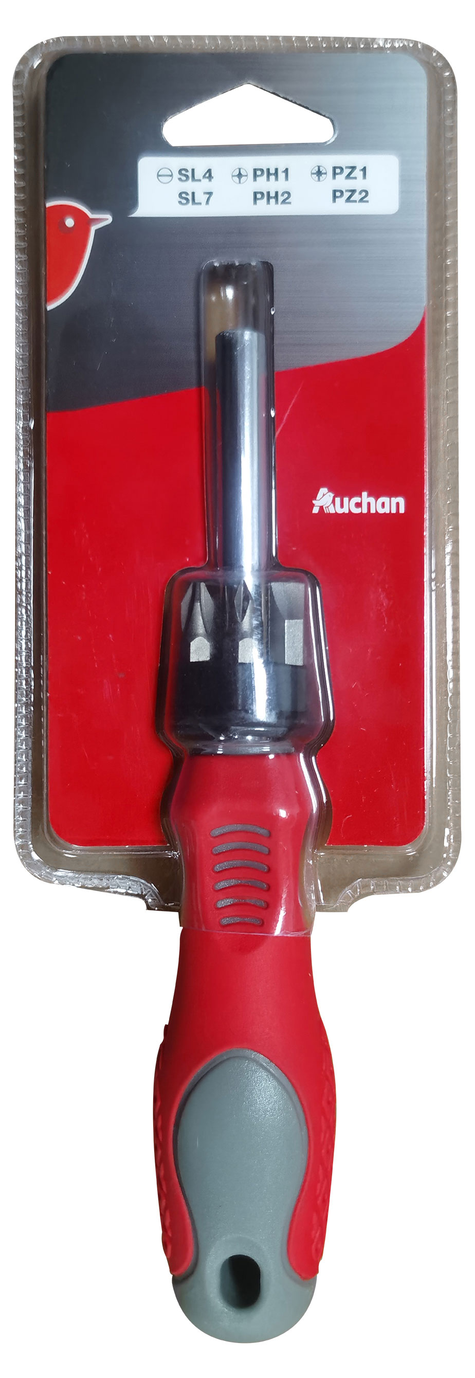 Отвертка АШАН Красная птица 6 в 1