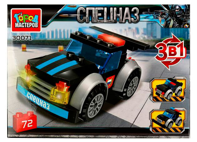 Конструктор «Город мастеров» 3 в 1 Джип Спецназ