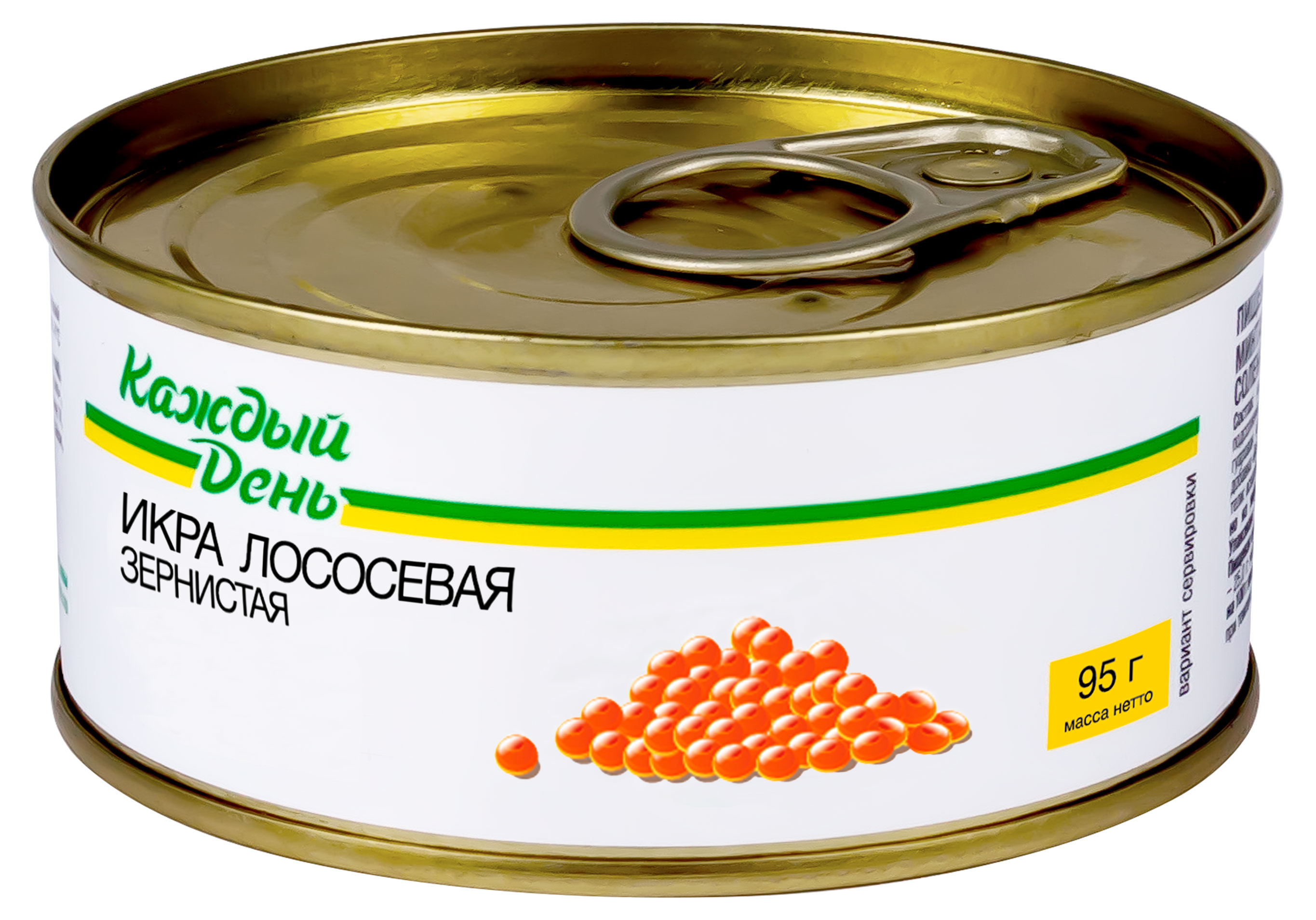 Икра лососевая «Каждый день» зернистая, 95 г