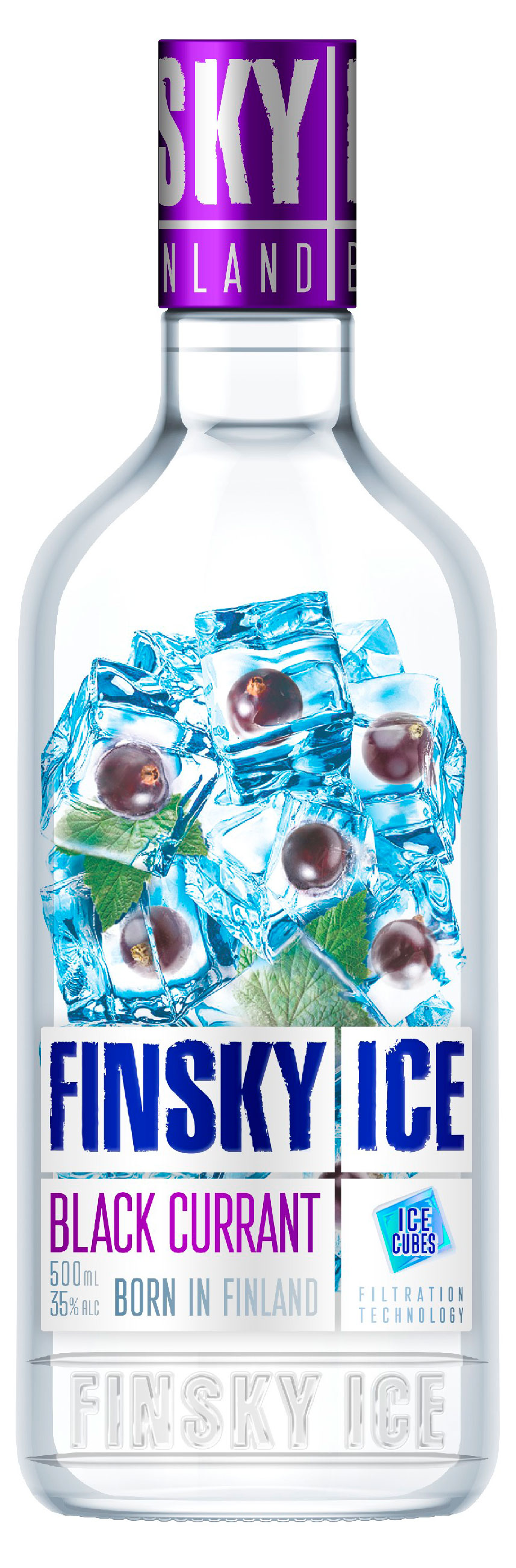 Настойка горькая Finsky Ice Черная смородина Россия, 0,5 л