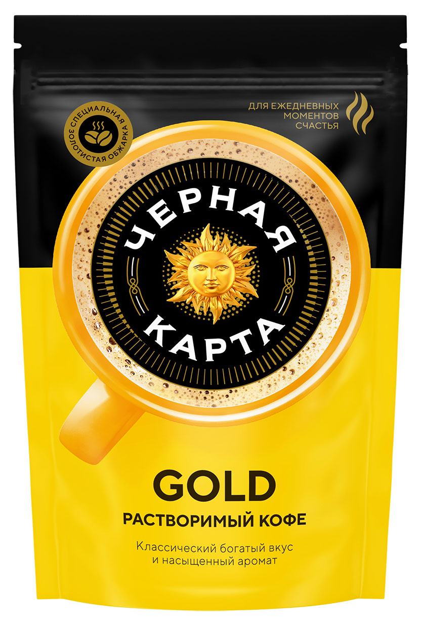 Кофе растворимый «Черная Карта» Gold, 75 г