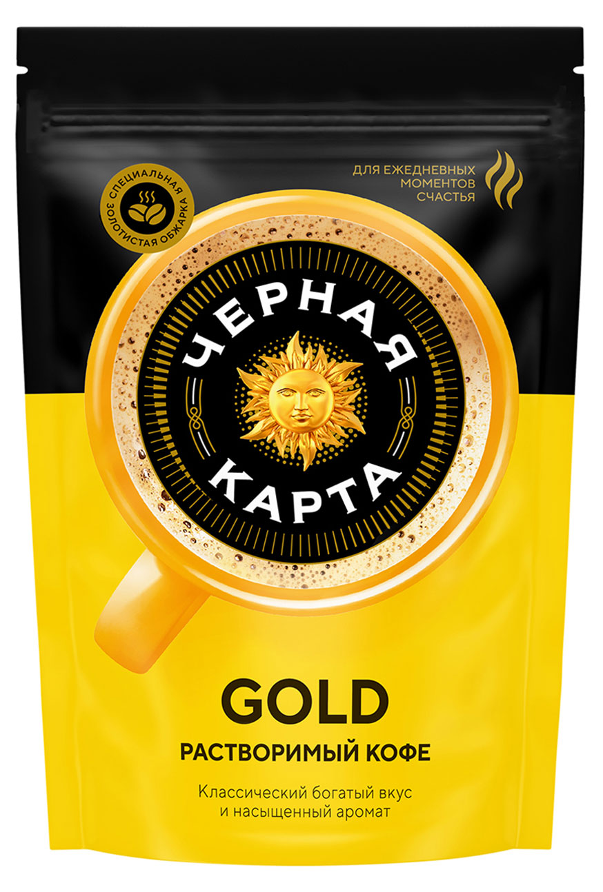 Кофе растворимый «Черная Карта» Gold, 150 г