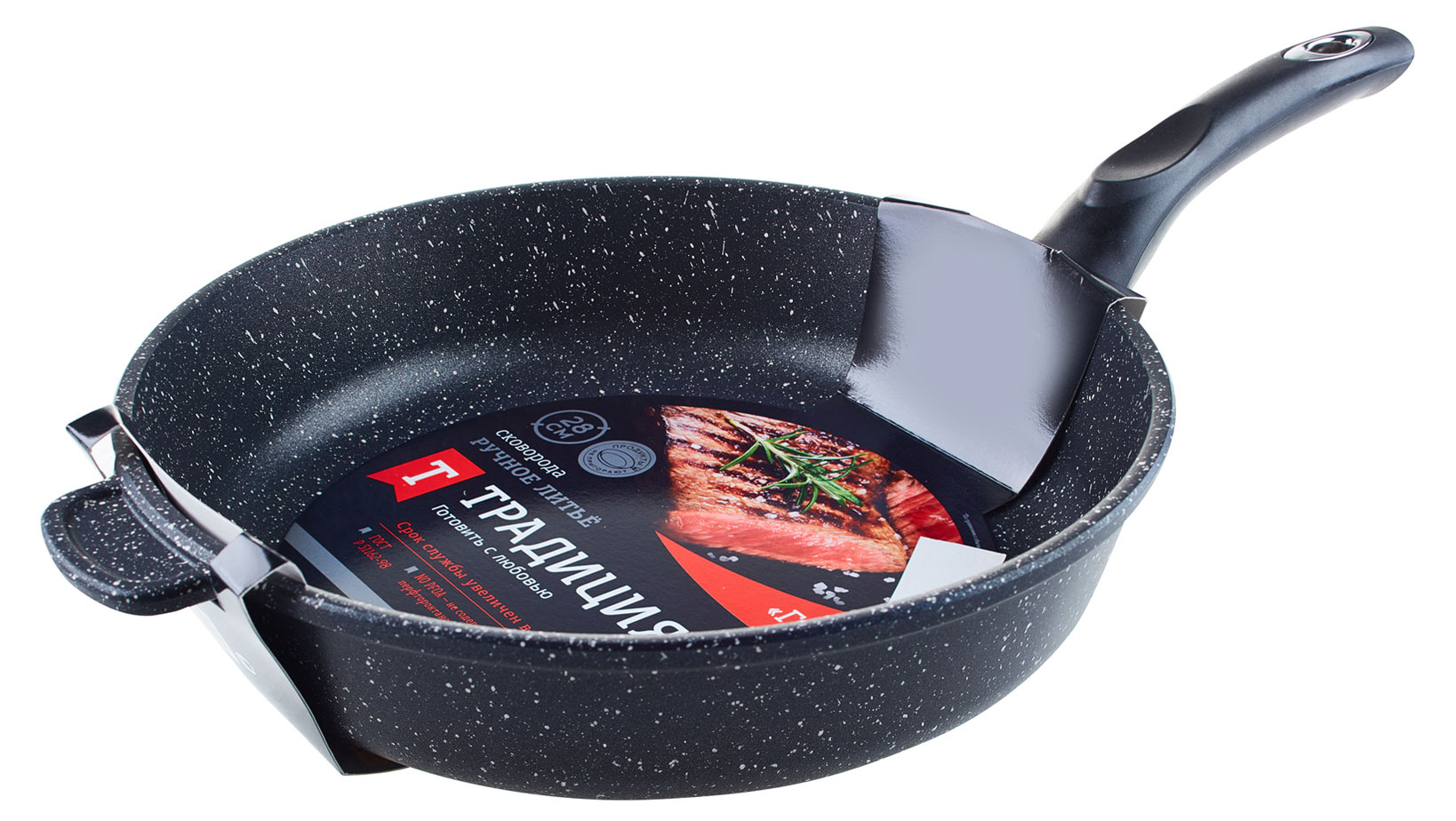 Сковорода «Традиция» с антипригарным покрытием Гранит, 28 см
