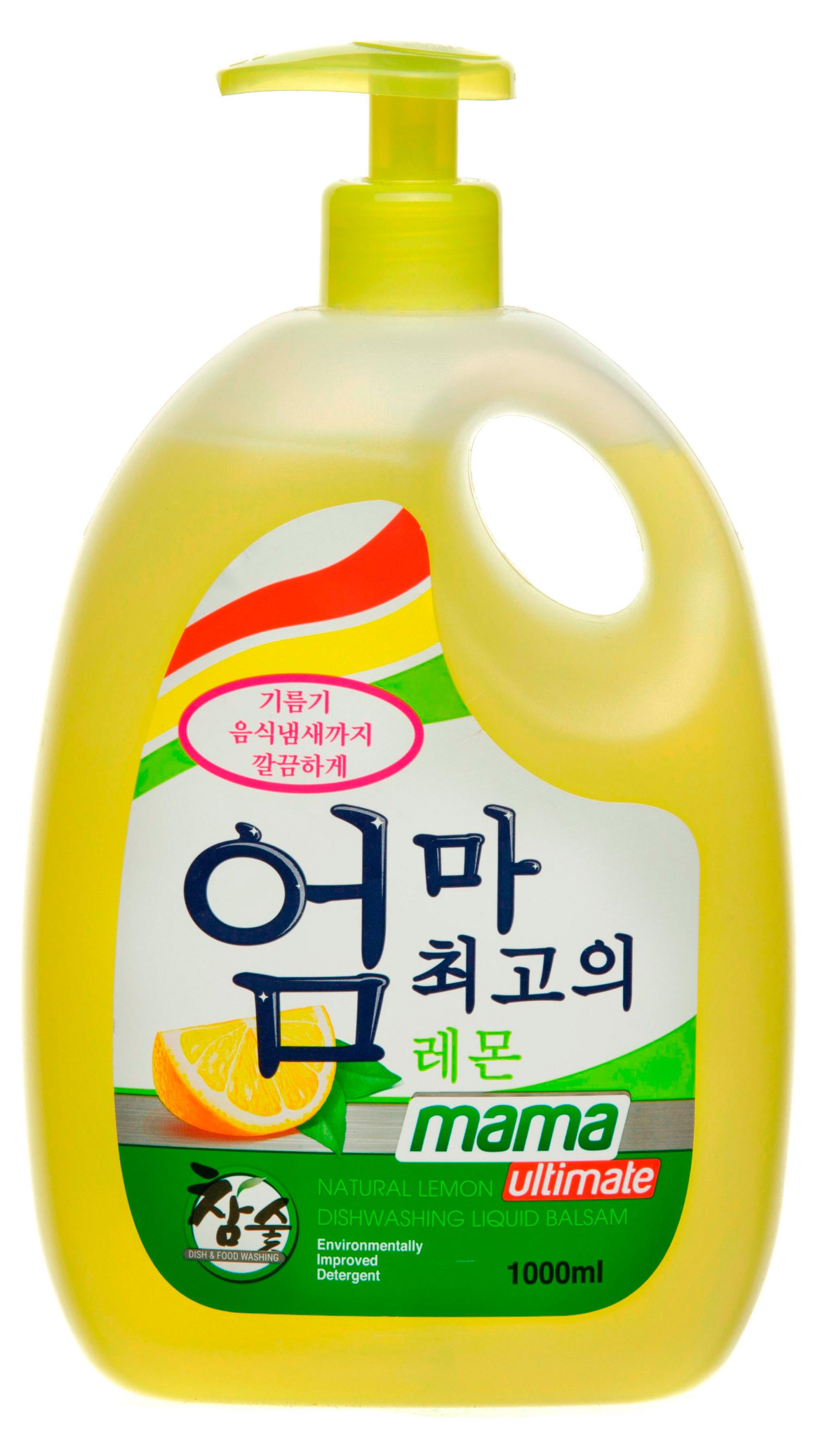 Бальзам для мытья посуды Mama Ultimate Натуральный лимон, 1 л