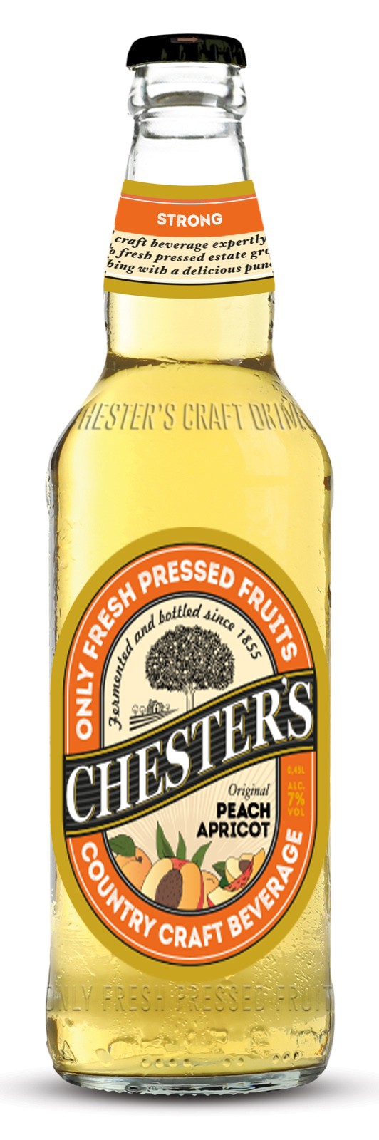 Пивной напиток Chester's Персик и абрикос фильтрованный,  0,45 л