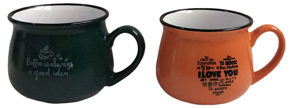 Кружка Сердце фарфоровая 180 мл, 1 шт в ассортименте