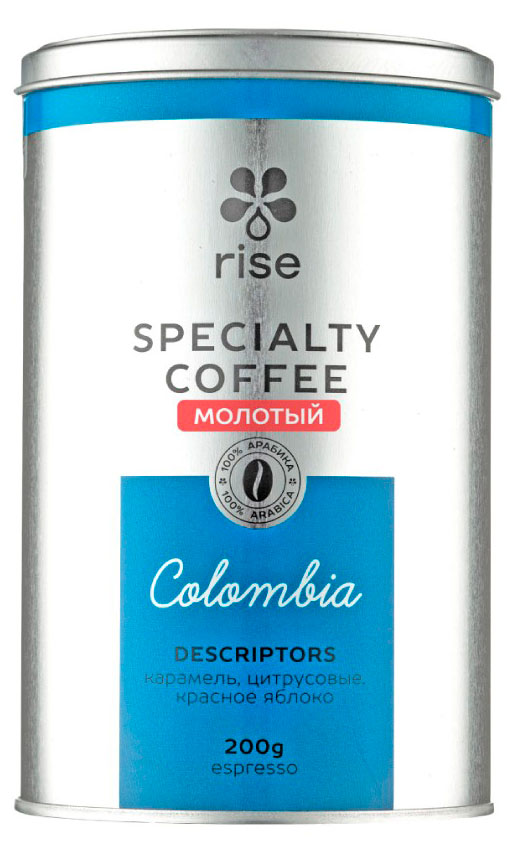 Кофе молотый Rise Colombia Excelso, 200 г
