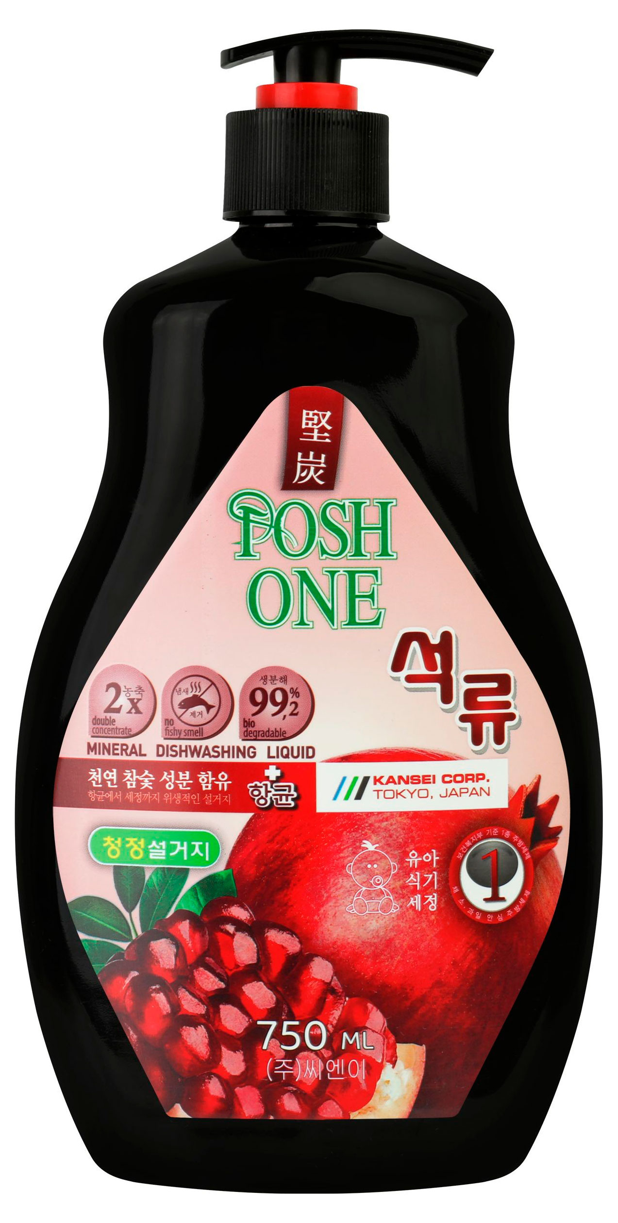 Средство для мытья посуды Posh One Гранат, 750 мл