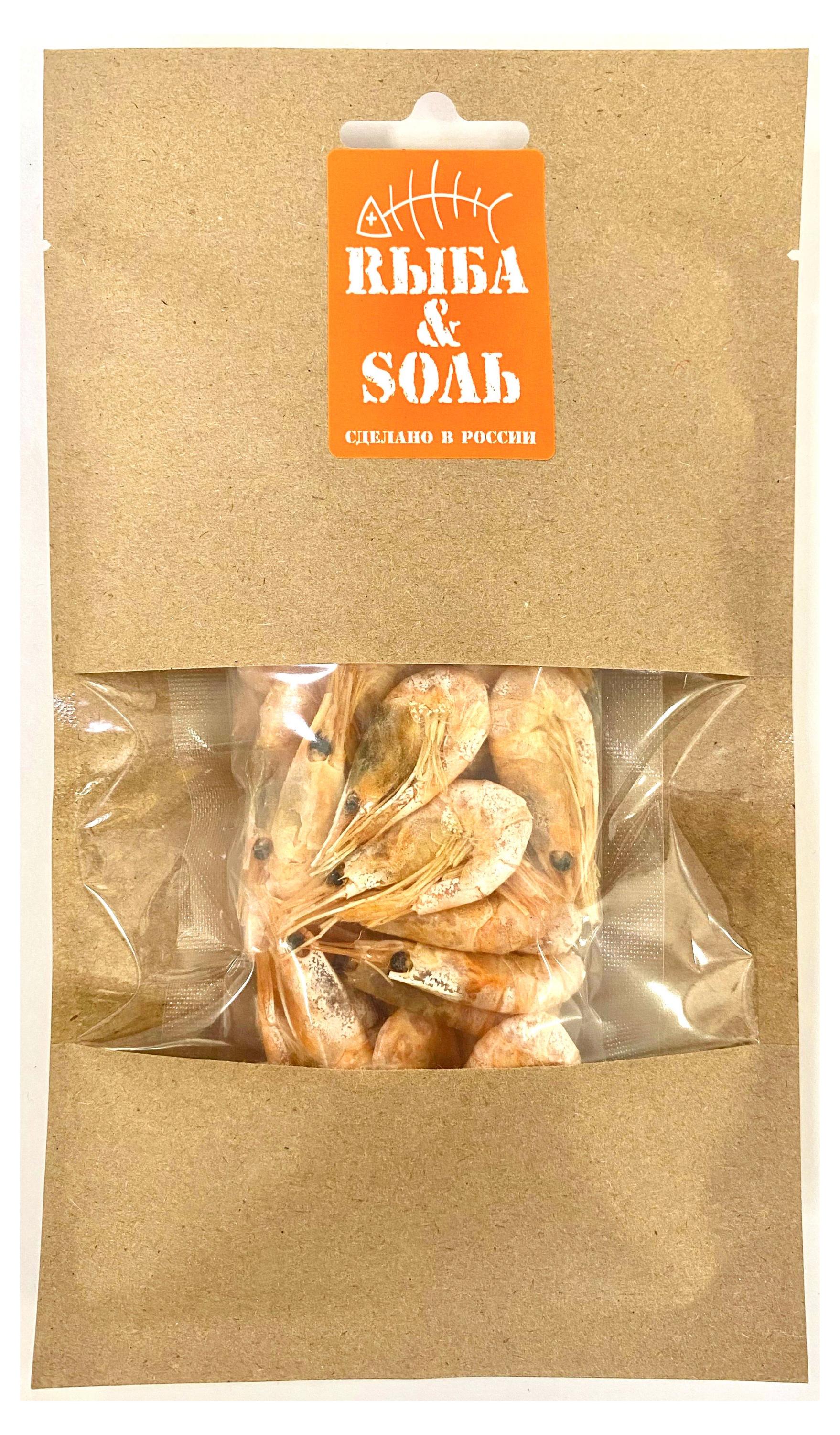 Креветка вяленая Rыба&Sоль неразделанная, 40 г