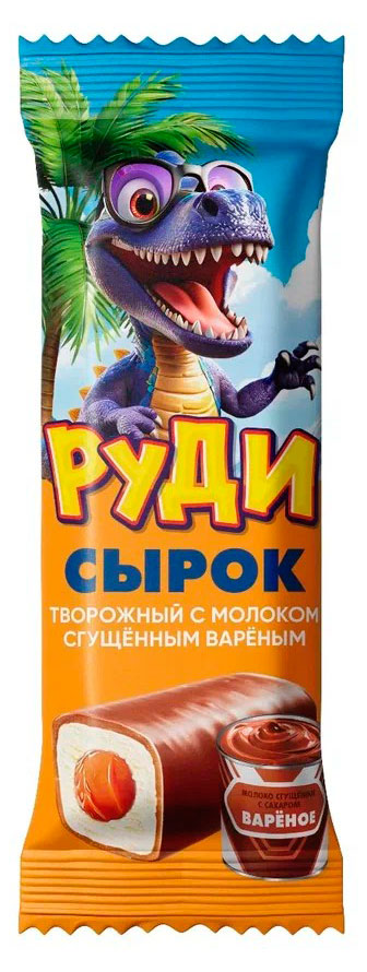 Сырок творожный «Руди» глазированный с вареной сгущенкой 23% БЗМЖ, 40 г