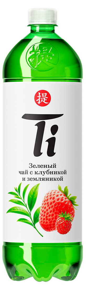 Холодный чай Ti зеленый со вкусом клубники и земляники, 1,25 л