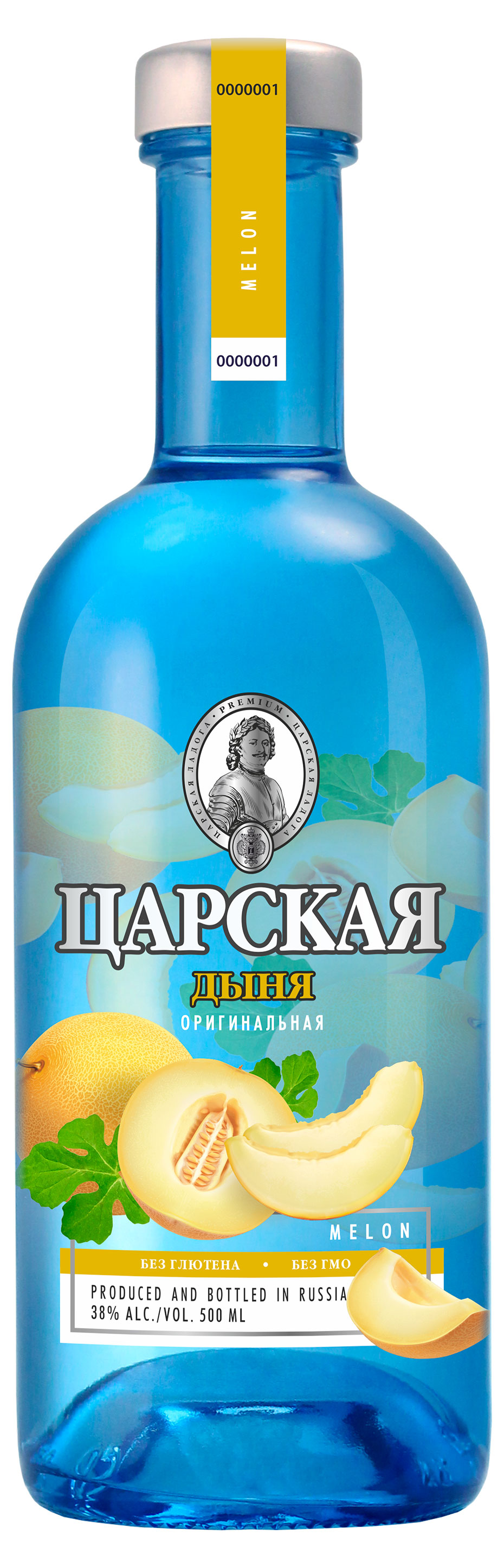 Водка «ЦАРСКАЯ» Оригинальная Дыня Россия, 500 мл