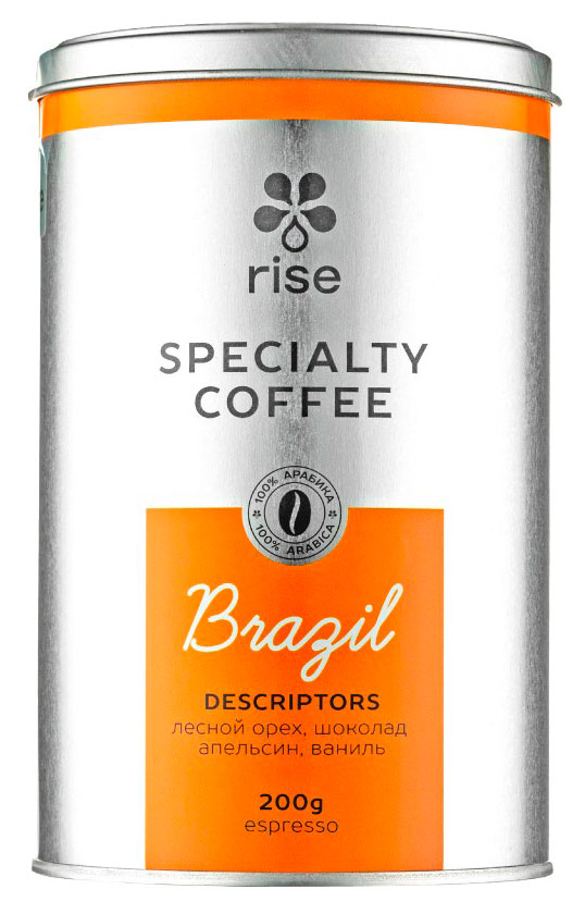 Кофе в зернах Rise Brazil, 200 г