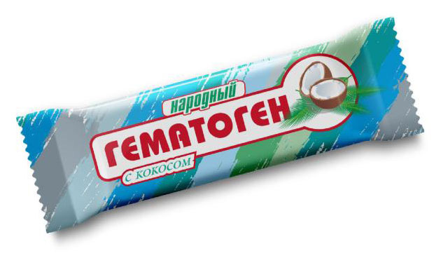 Гематоген «Народный» с кокосом, 40 г