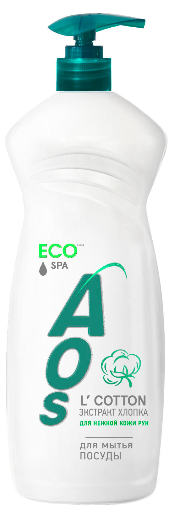 Жидкость для мытья посуды Aos Eco экстракт хлопка, 900 г