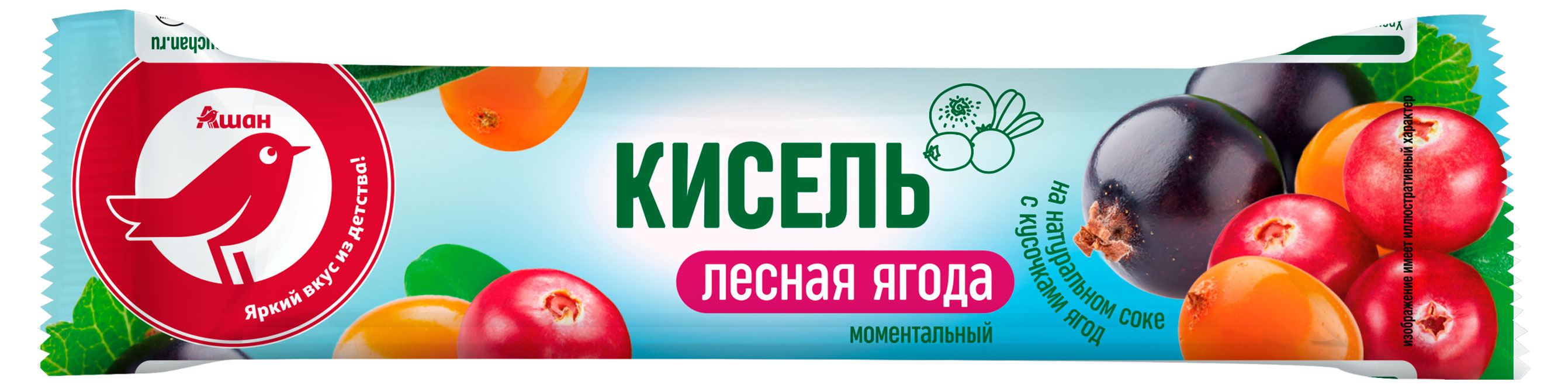 Кисель АШАН Красная птица Лесные ягоды, 25 г