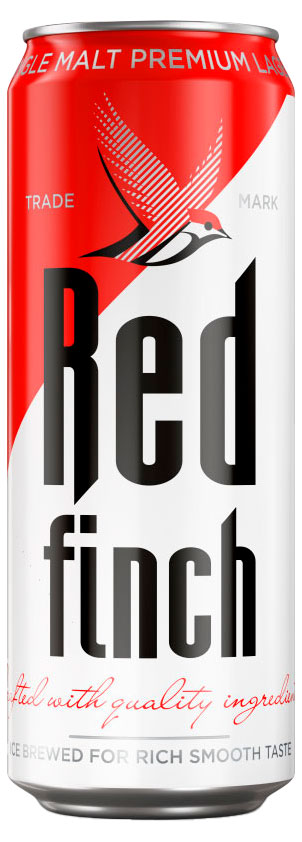 Пиво светлое Red Finch 4,4%, 450 мл
