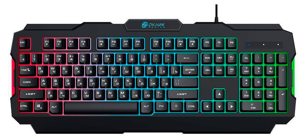 Клавиатура «Оклик» 757G HW2 черный USB for gamer