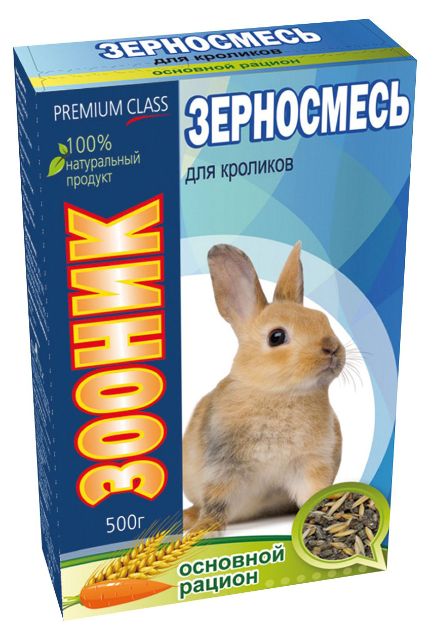 Зерносмесь для кроликов «Зооник» Основной рацион, 400 г