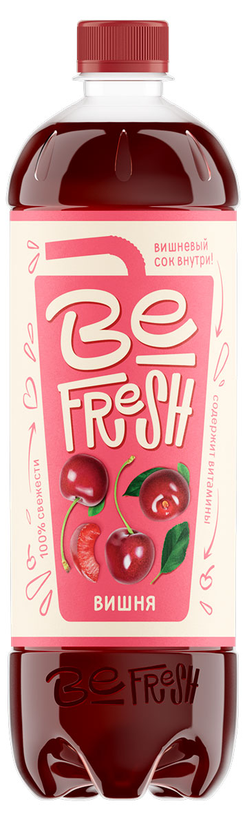 Напиток витаминизированный BeFresh Вишня с соком негазированный, 900 мл
