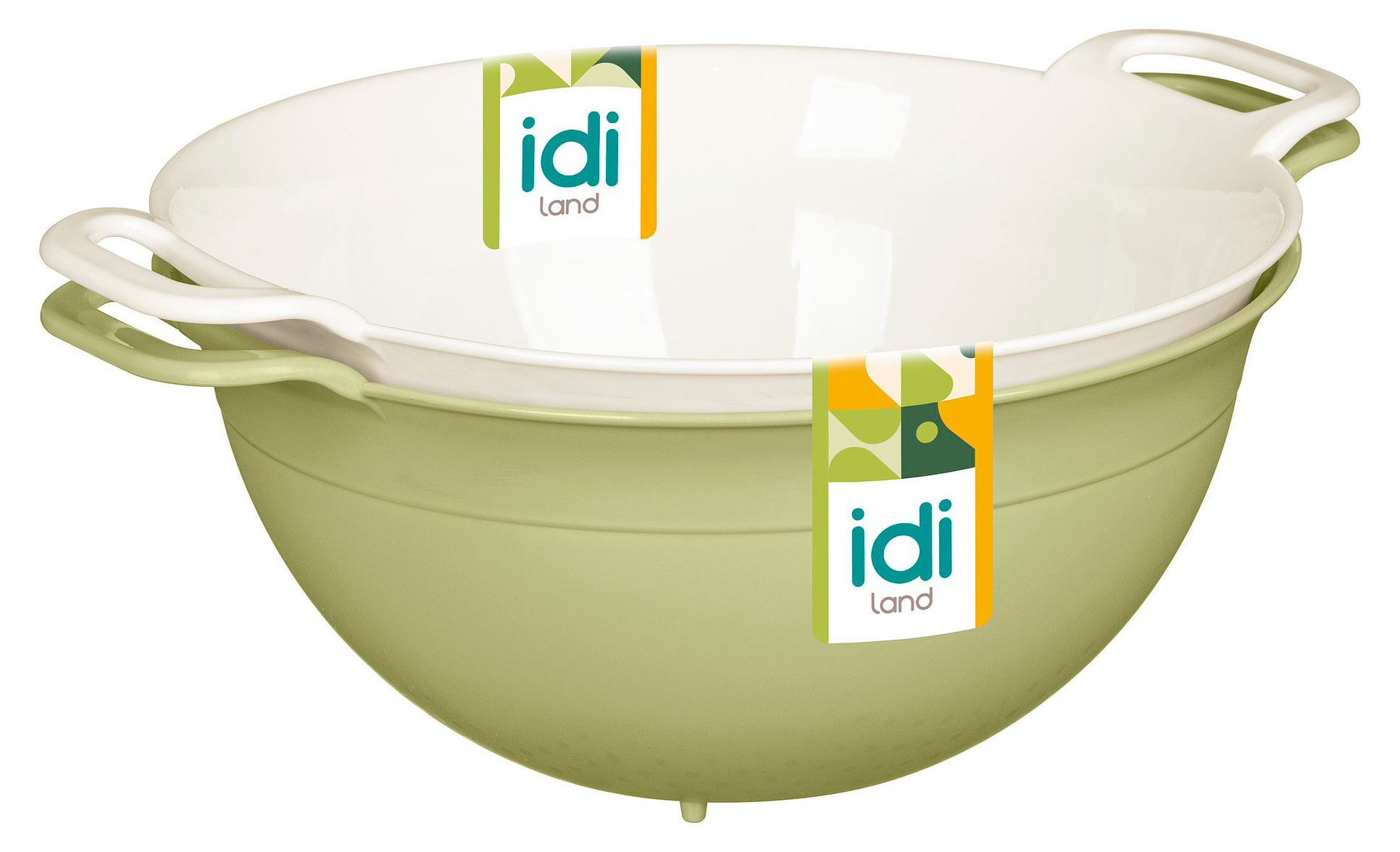 Миска-дуршлаг Idiland с ручками, 1,2 л