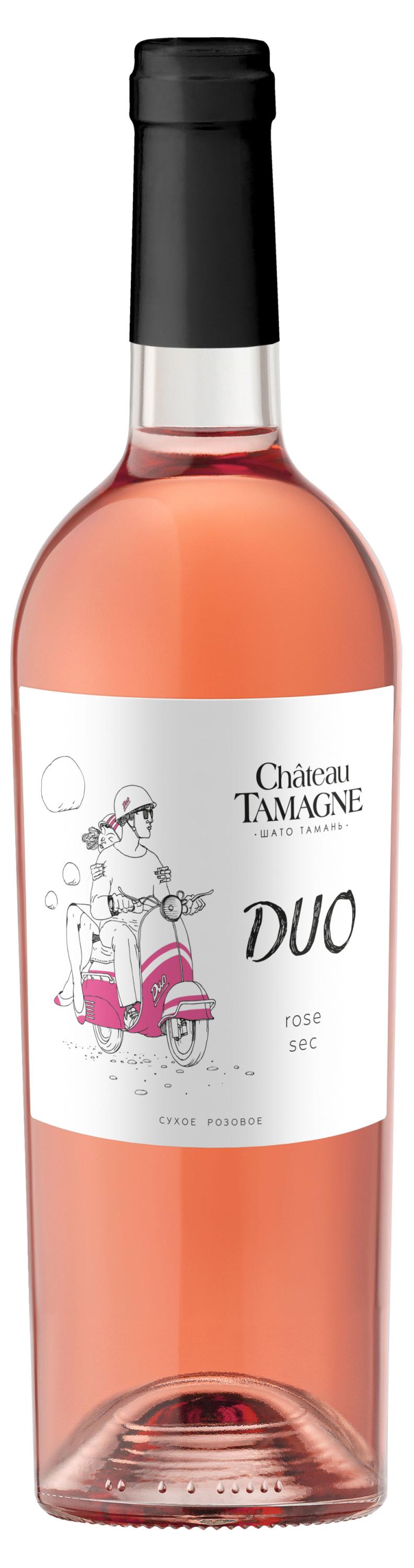 Вино Chateau TAMAGNE DUO розовое сухое Россия, 0,75 л