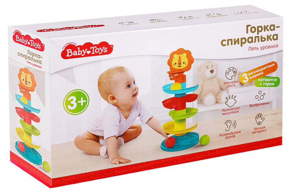 Игрушка «Десятое королевство» Горка-спиралька с шариками пять уровней