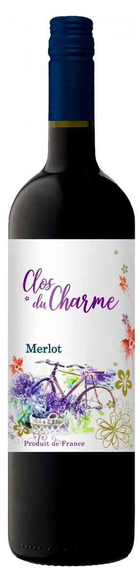 Вино Cloce du Charme Мерло красное сухое Франция, 0,75 л