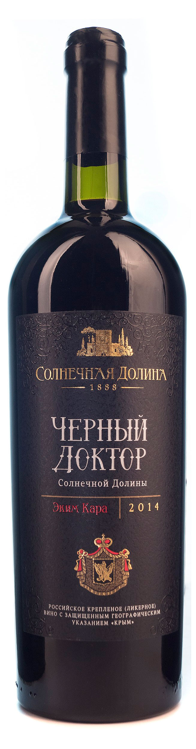 Вино крепленое «Солнечная Долина» Черный доктор красное Россия, 0,75 л