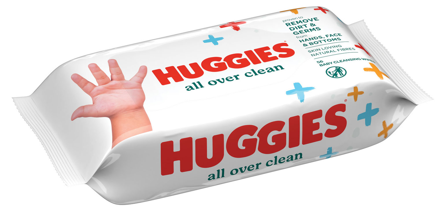 Влажные салфетки Huggies All over clean, 56 шт