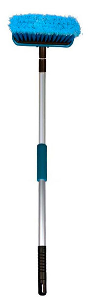Щетка для мытья проточная Black&Blue телескопическая, 80-130 см