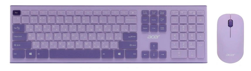Клавиатура + мышь Acer OCC205 USB беспроводная slim Multimedia