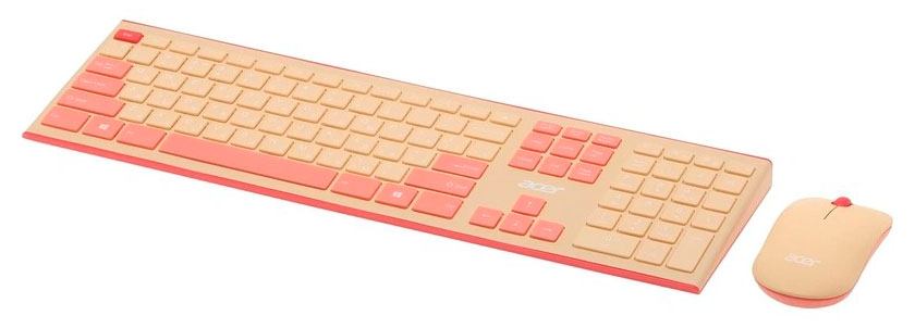 Клавиатура + мышь Acer OCC205 USB беспроводная slim Multim