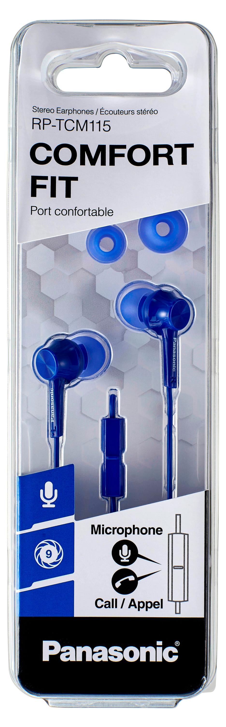 Наушники проводные Panasonic RP-TCM115GCA синие