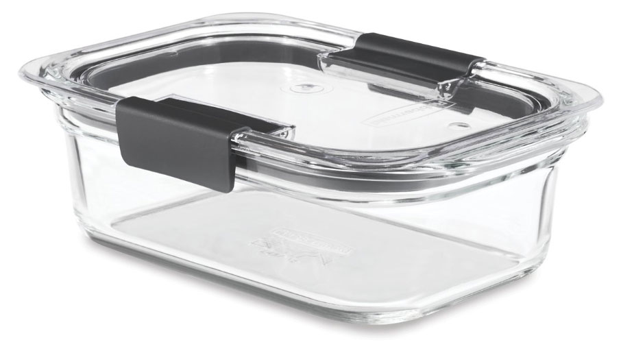 Контейнер стеклянный Hitt с пластиковой крышкой, 1 л