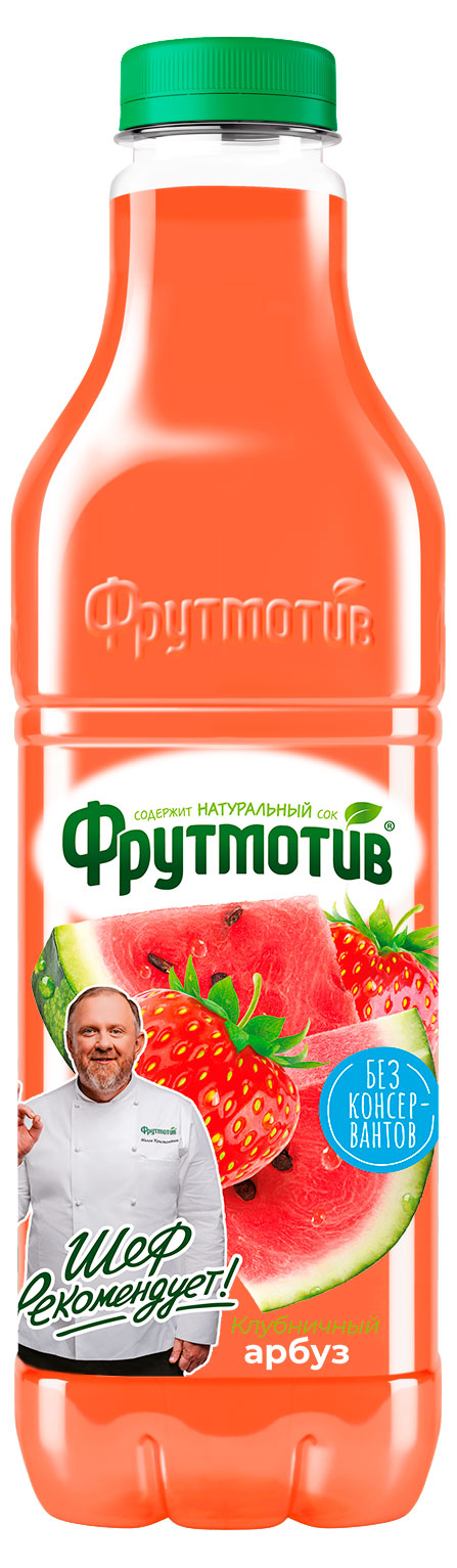 Напиток сокосодержащий «Фрутмотив» яблоко арбуз клубника, 1,5 л