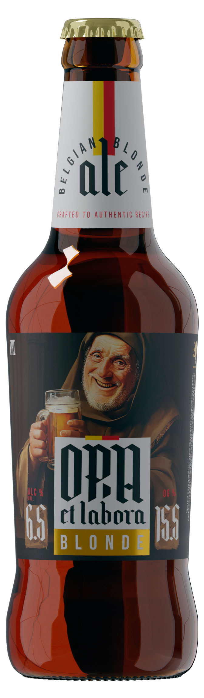 Пиво светлое Ora Et Labora 6,5%, 0,45 л