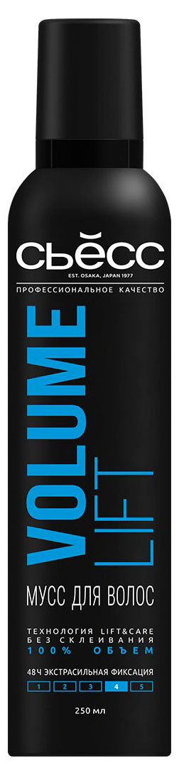 Мусс для волос «Сьёсс» Volume Lift Объем экстрасильная фиксация, 250 мл