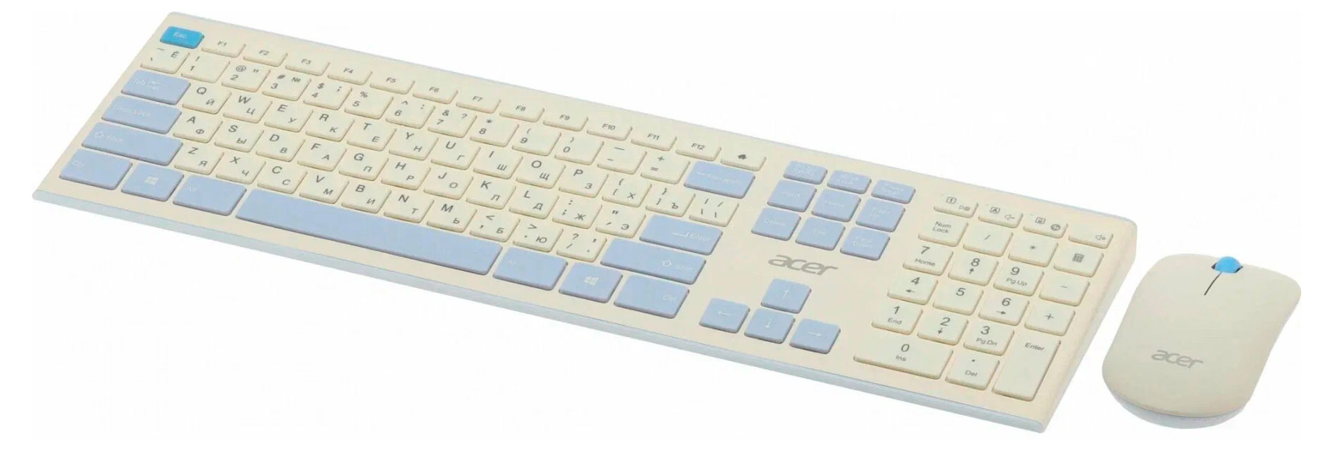 Клавиатура + мышь Acer OCC205 USB беспроводная slim Multimedia