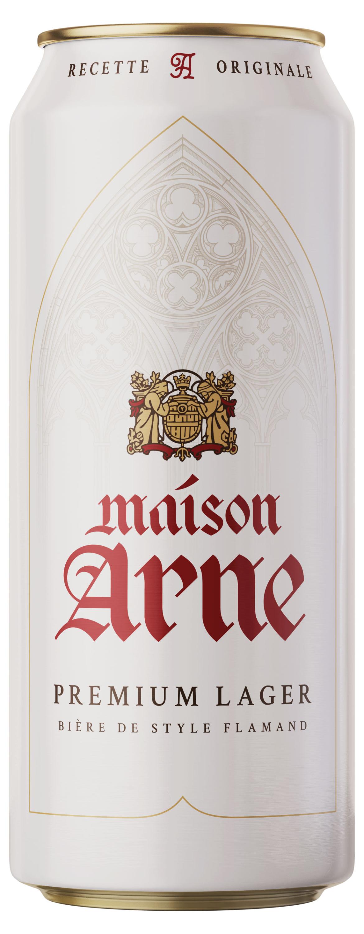 Пиво светлое Maison Arne Lager 4,8%, 430 мл