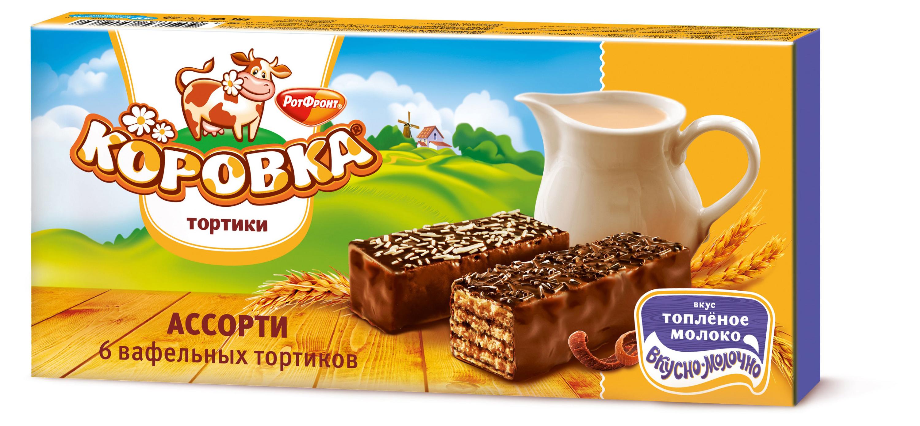 Торт вафельный «Коровка» Ассорти, 180 г