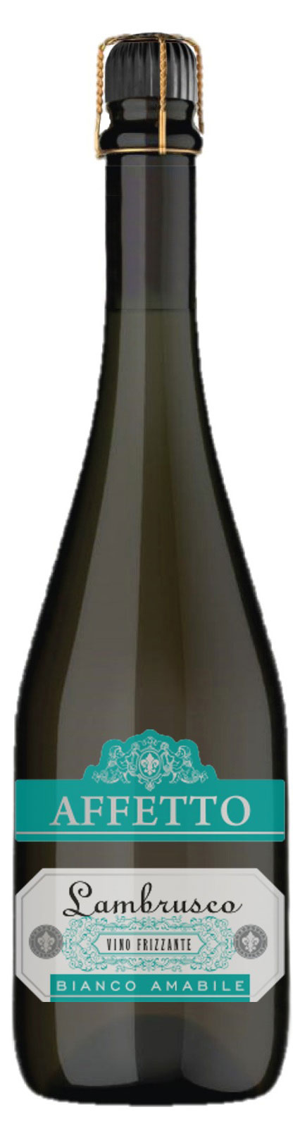 Игристое вино Affetto Lambrusco белое полусладкое Россия, 0,75 л