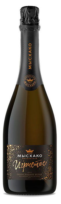 Игристое вино «Мысхако» белое полусладкое Россия, 0,75 л