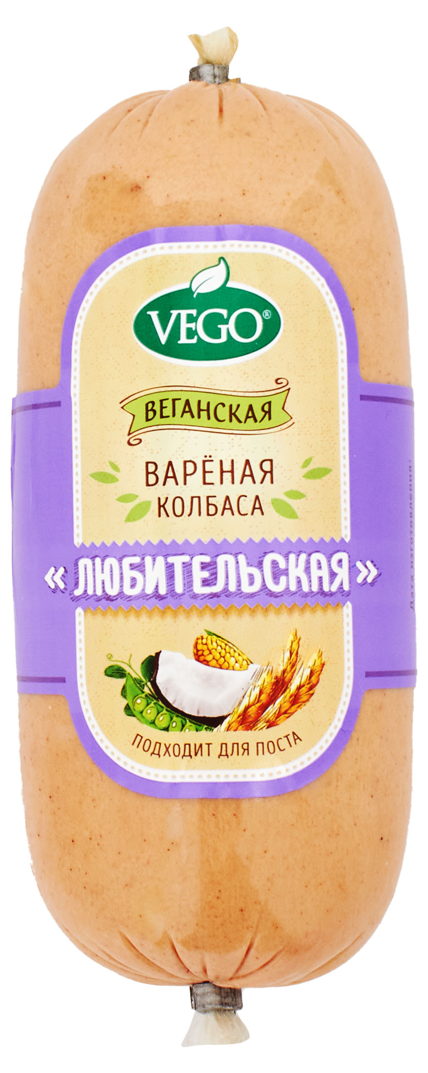 Колбаса вареная веганская «Vego» Vegan Любительская постная, 500 г