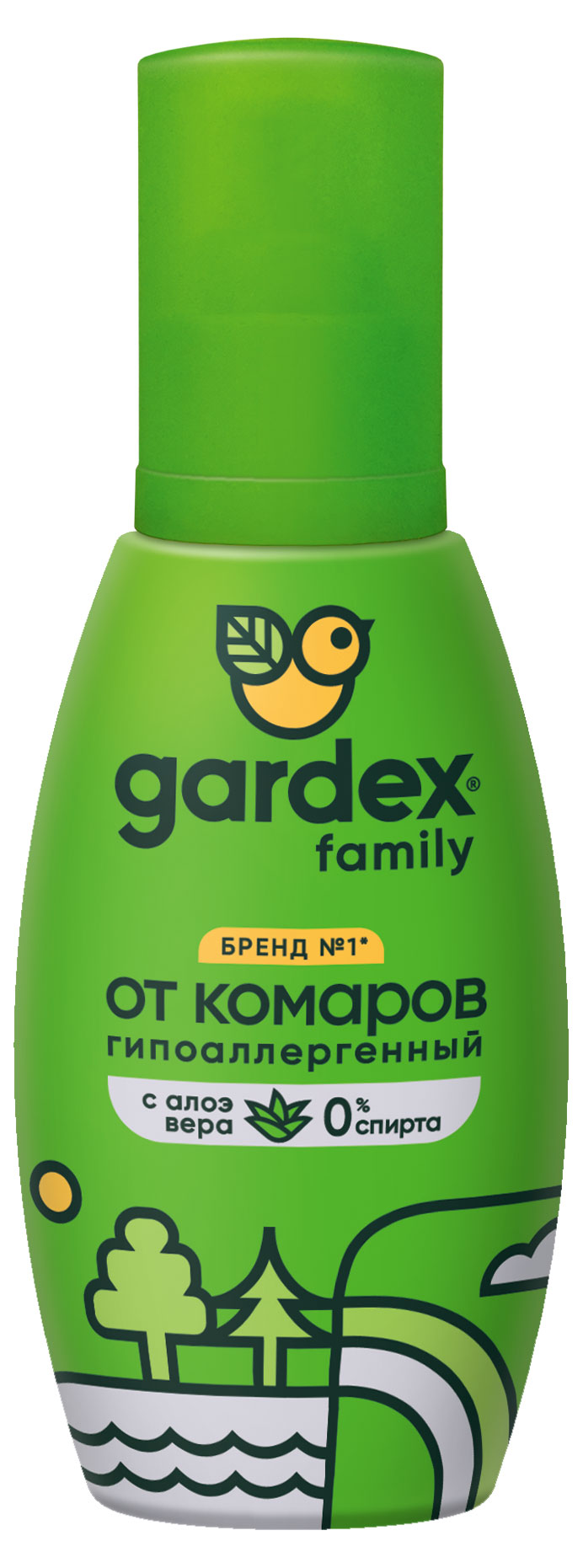 Спрей от комаров Gardex Family с алоэ вера на водной основе, 100 мл