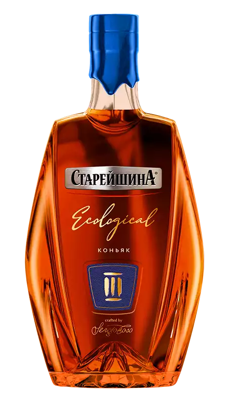 Коньяк СТАРЕЙШИНА 3 ГОДА 40% 0,5Л