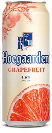 Пивной напиток HOEGAARDEN ГРЕЙПФРУТ СВЕТЛ. НЕФИЛЬТР. ПАСТЕР. Ж/Б 0,45Л